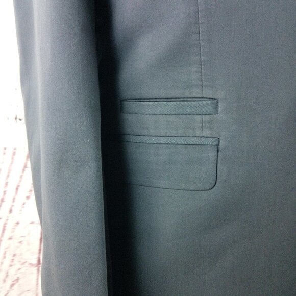 Express Photographer Fitted 40R 2 Button Gray Suit Blazer Sport Coat - Picture 2 of 13